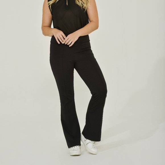 Black Stretch Flare Pant | Stretch Flare Pant | Sustainable Women's Fashion - Picture 11 of 11